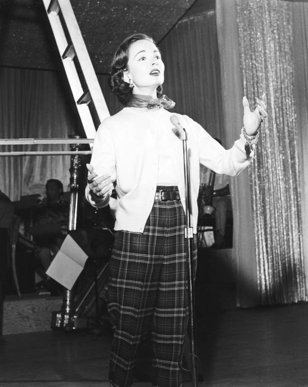 Ann Blythe during rehearsal at the Sahara 09/21/54