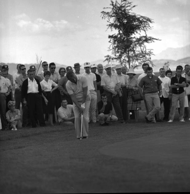 10/16/63..Arnold Palmer during the Sahara Pro-Am Invitational golf tournament
