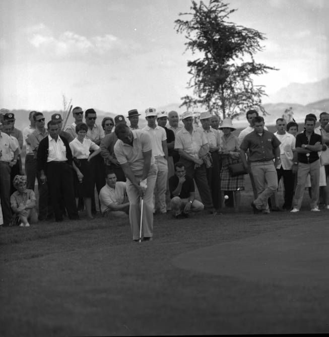 10/16/63..Arnold Palmer during the Sahara Pro-Am Invitational golf tournament