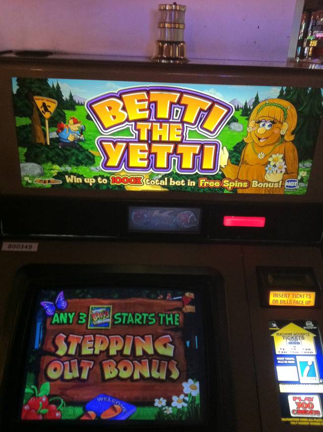 Betty the Yetti, the queen of casino-floor slots at the Sahara.