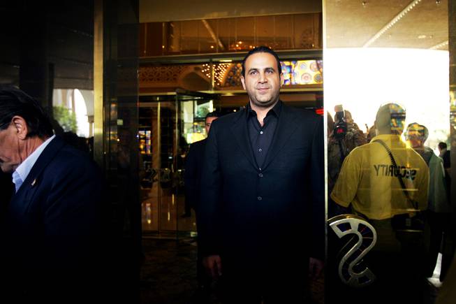 Monday, May 16, 2011 at 2:12 p.m. - Sam Nazarian, the CEO of SBE Enertainment, the company that owns the Sahara, waves goodbye to the crowd after locking the final door to the casino.