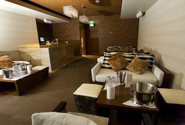 The "Owners  Room" V.I.P area is shown inside Club Nikki at the Tropicana Tuesday, May 24, 2011. The club, a new pool area, and restaurant open with a "White Party" grand opening weekend on Thursday.