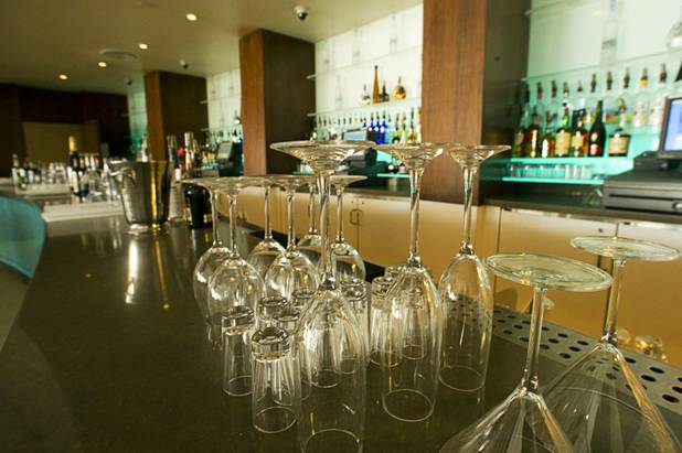 A bar is shown inside Club Nikki at the Tropicana Tuesday, May 24, 2011. The club, a new pool area, and restaurant open with a "White Party" grand opening weekend on Thursday.