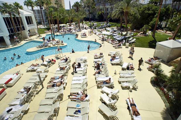 A view of the pool area at the Tropicana Tuesday, May 24, 2011.