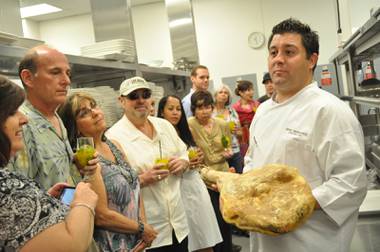 Geno Bernardo, executive chef of Nove Italiano at the Palms, will prepare local ingredients from his own farm, as well as area farms, during this month's Project Dinner Table.