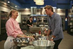 Mary Sue Milliken and Curtis Stone on Bravo's <em>Top Chef Masters</em> on June 8, 2011.