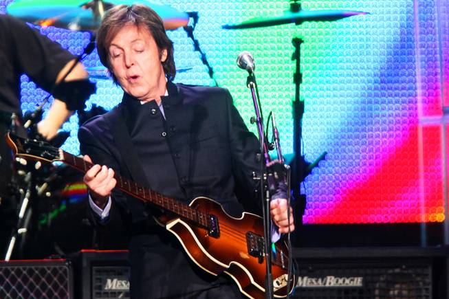 Paul McCartney performs at the MGM Grand Garden Arena in Las Vegas Friday, June 10, 2011.