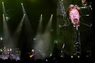 Paul McCartney performs at the MGM Grand Garden Arena in Las Vegas Friday, June 10, 2011.