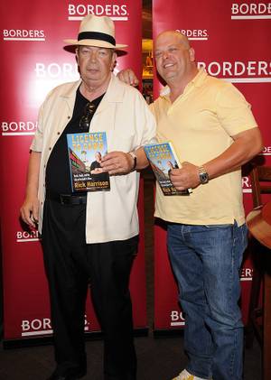 Richard Harrison and Rick Harrison at Borders in Town Square to sign copies of the latter's new book <em>License to Pawn</em> on June 10, 2011.