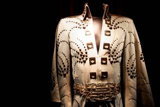 Elvis' Shooting Star jumpsuit on display at Hard Rock was worn by the artist on stage at Madison Square Garden on June 10, 1972.