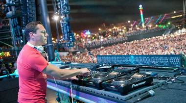 DJ Tiesto at the 2011 Electric Daisy Carnival at Las Vegas Motor Speedway on June 24, 2011.  