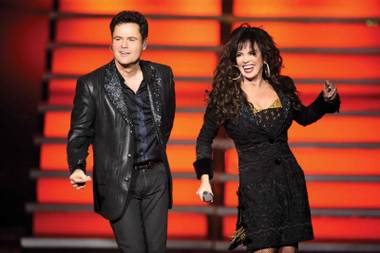 Flamingo headliners Donny and Marie Osmond.