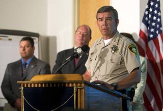 Sheriff Doug Gillespie is seen during a news conference at Metro Police offices July 7, 2011. 