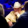 Poker professional Doyle Brunson competes during the first day of the World Series of Poker main event at the Rio Thursday, July 7, 2011. Brunson is the first two-time WSOP main event champion to win consecutively - in 1976 and 1977.