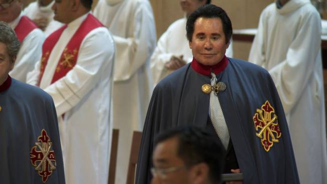 Wayne Newton, about to be knighted in Los Angeles.