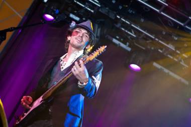 Michael Grimm performs at Ovation at Green Valley Ranch during the benefit show for Jeff Jordan.