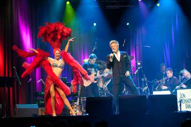 Chris Phillips of Zowie Bowie performs during the Jeff Jordan benefit show at Ovation at Green Valley Ranch.