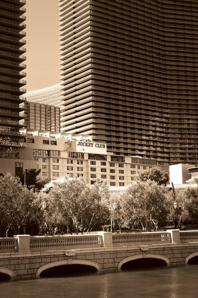 The Jockey Club, a timeshare/condominium property nestled between the Cosmopolitan and CityCenter, isn't quite as shiny and new as its neighbors.