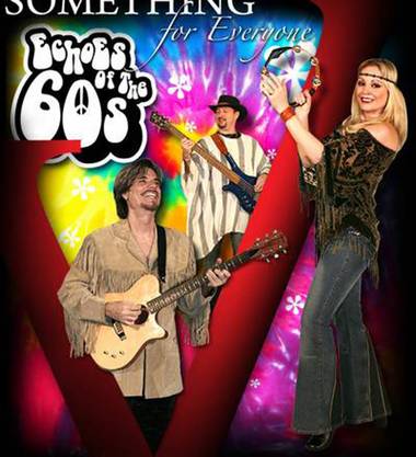 A promotional photo of “Echoes of the 60s” at V Theater at Miracle Mile Shops at Planet Hollywood.