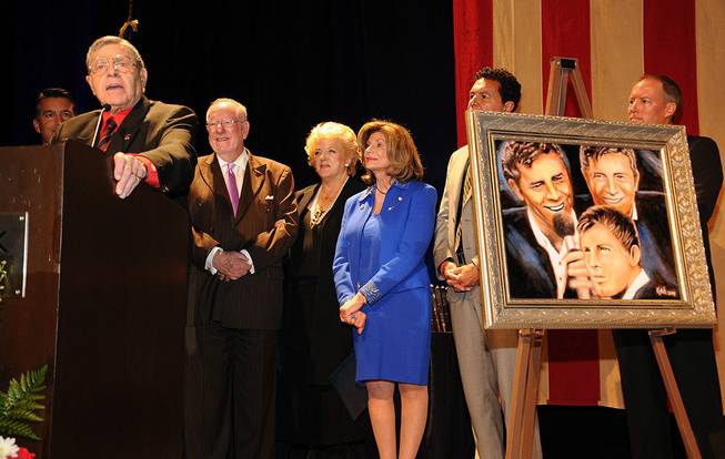 Jerry Lewis receives the Lifetime Achievement Award from the Nevada ...