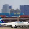 A WestJet airplane takes off from McCarran International Airport on Friday, Aug. 26, 2011.