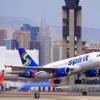 A Spirit Airlines jet takes off from McCarran International Airport on Friday, Aug. 26, 2011.