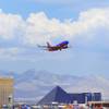 A Southwest Airlines jet takes off from McCarran International Airport on Friday, Aug. 26, 2011.