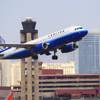 A United Airlines jet takes off from McCarran International Airport on Friday, Aug. 26, 2011.
