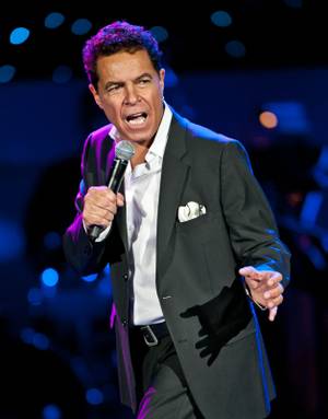 Clint Holmes, shown during his standing-ovation appearance at Golden Rainbow's "Ribbon of Life" charity show at Paris Las Vegas.