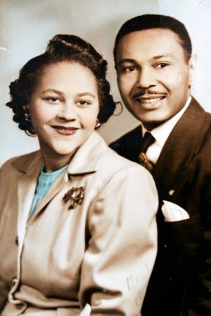 Wilbur Brewer and his late wife Iona in their 1946 wedding photo.