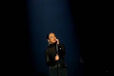 Sade performs at the MGM Grand Garden Arena Saturday, September 3, 2011.
