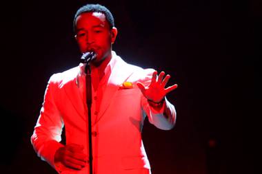 John Legend opens up for Sade at the MGM Grand Garden Arena Saturday, September 3, 2011.