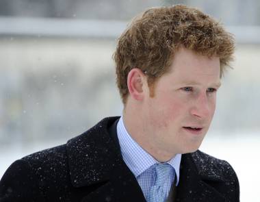 Prince Harry is seen on a recent trip to Germany.