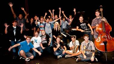 Miss America Teresa Scanlan visits Las Vegas Academy on Sept. 8,&nbsp;2011.