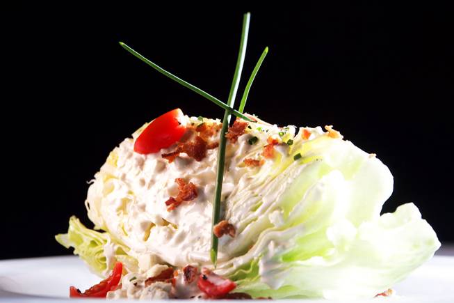The wedge salad at Embers Steakhouse at the Imperial Palace ...