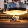 A  taxi driver drops off passengers at the newly-renovated Plaza Hotel and Casino in downtown Las Vegas Wednesday, September 14, 2011.