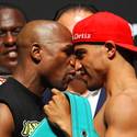 Mayweather-Ortiz weigh-in