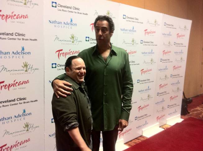 Brad Garrett, right, and Jason Alexander show the long and short of it.