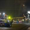 A road crew spreads rubberized asphalt during resurfacing of Interstate 15 between Tropicana Avenue and Charleston Boulevard Monday, Sept. 19, 2011. The resurfacing work is expected to run through Oct. 20.
