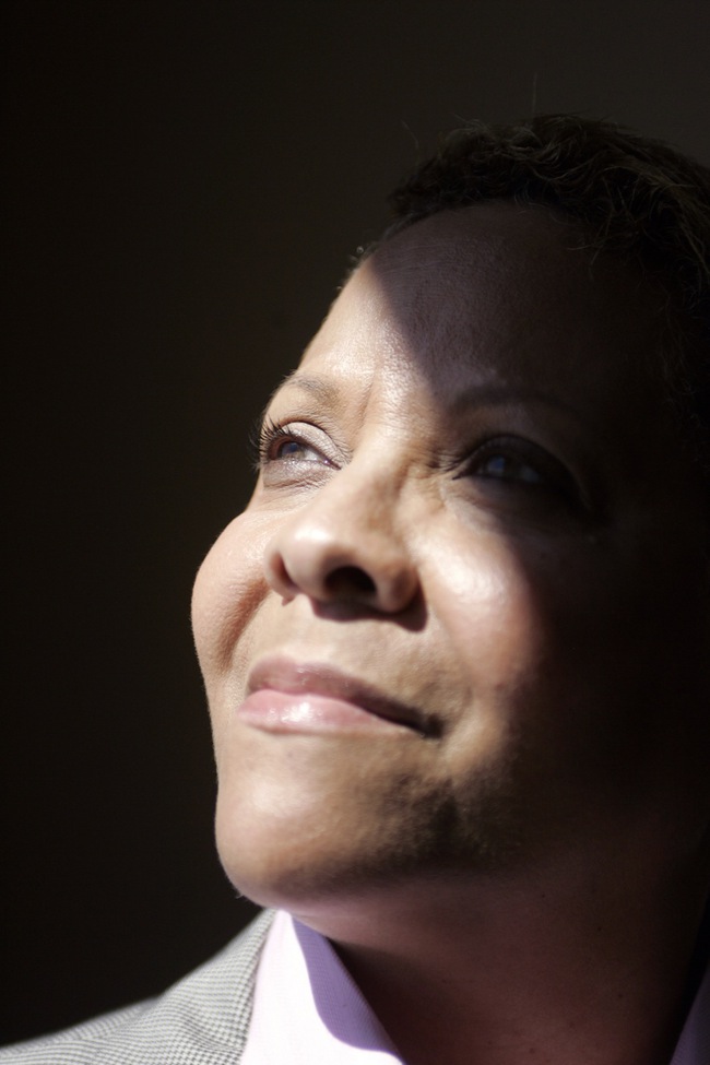 The Rev. Pat Spearman is seen inside her church, Resurrection Faith Community Ministries, in North Las Vegas Tuesday, Sept. 20, 2011.
