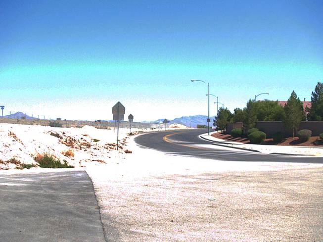 A view at the edge of the Parks community in North Las Vegas Monday, Sept. 26, 2011.