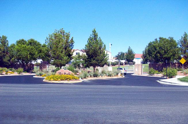 A street view of the Parks community in North Las Vegas Monday, Sept. 26, 2011.