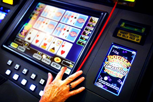 Video poker machines are seen at Green Valley Ranch in Henderson on Wednesday, Sept. 28, 2011.