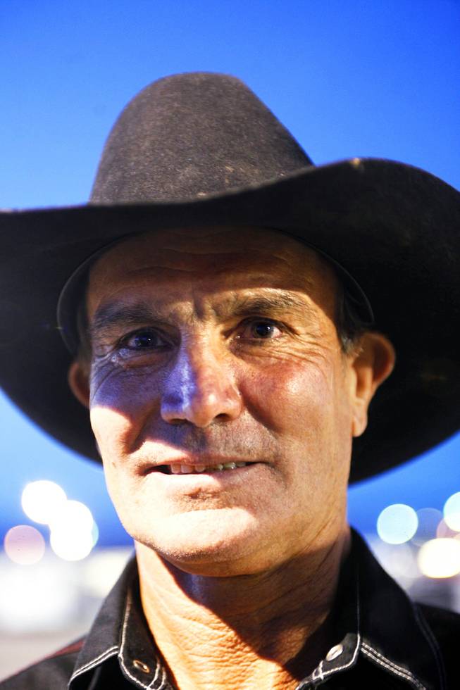 John Birks of Australia during registration day for the Senior National Finals Rodeo at Horseman's Park in Las Vegas Tuesday, October 4, 2011. "I have retired (from competing in rodeos) four times, but there is no life after rodeo."