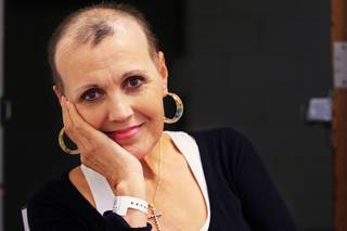Michaelina Bellamy, who was undergoing chemotherapy in this photo taken Oct. 5, 2011, died Saturday, April 7.