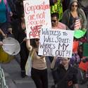 Occupy Las Vegas demonstrators on The Strip