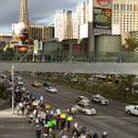 Occupy Las Vegas demonstrators on The Strip