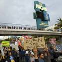 Occupy Las Vegas demonstrators on The Strip