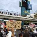 Occupy Las Vegas demonstrators on The Strip