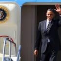 Obama arrives